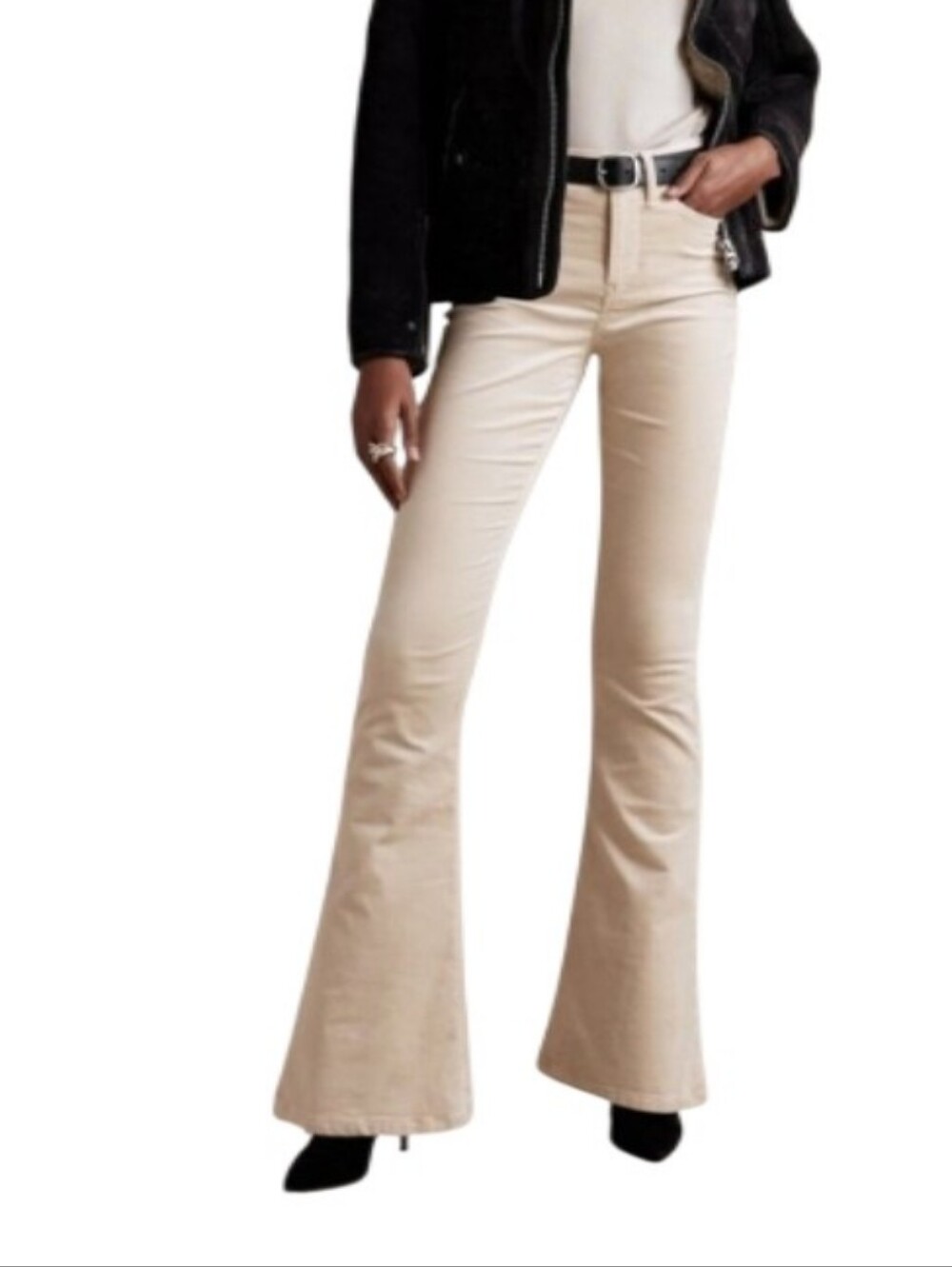 NWOT Banana Republic High-Rise Velvet Flare Jeans